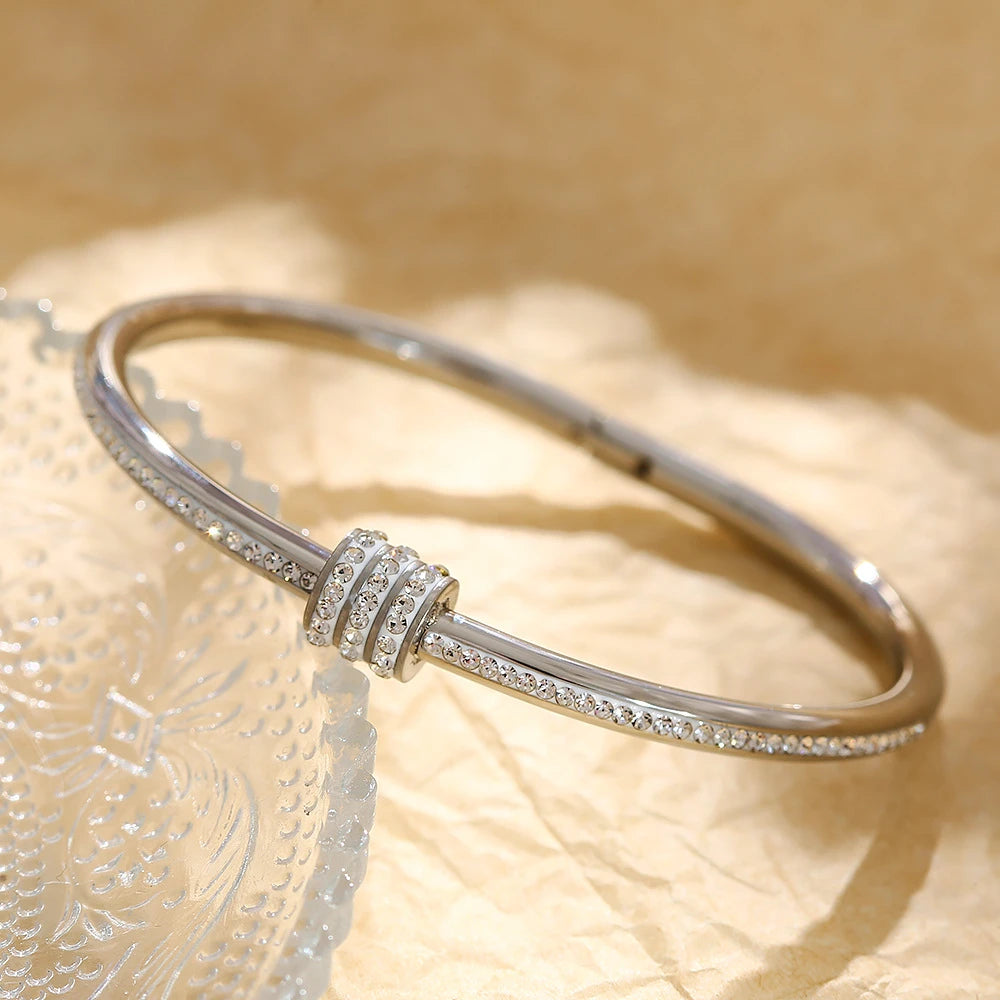 Aurélia Rhinestone Bangle