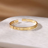 Luxury Gold Stainless Steel Cuff Bracelet