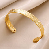 Luxury Gold Stainless Steel Cuff Bracelet