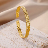 Luxury Gold Stainless Steel Cuff Bracelet