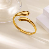 Luxury Gold Stainless Steel Cuff Bracelet