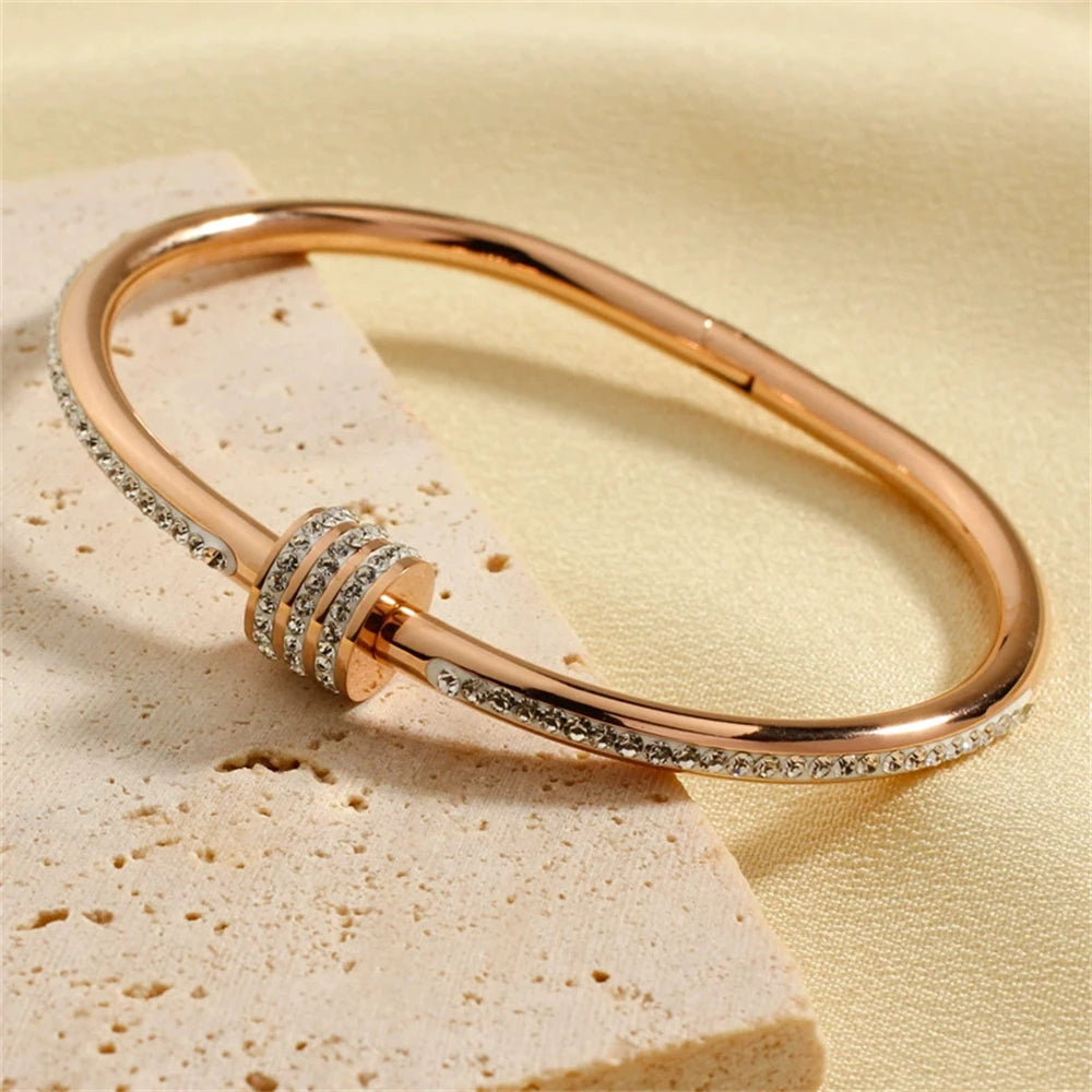 Aurélia Rhinestone Bangle