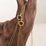 Minimalist Hollow Cross Round Pendant Necklace for Women Fashion Clavicle Chain Necklace Statement Jewelry Girl Gift