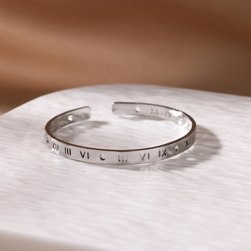 Luxury Gold Stainless Steel Cuff Bracelet